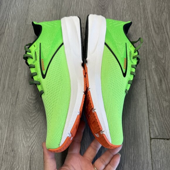 Size 9 - Brooks Launch 10 Volt Green Orange Running Shoe Men SAMPLE main image 5